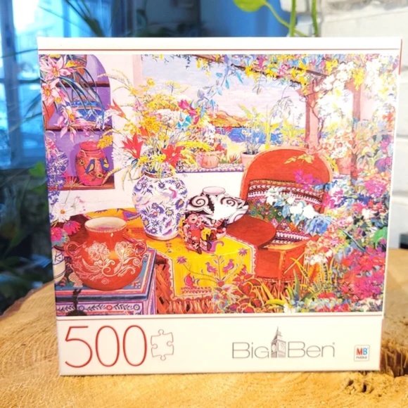 500 Piece Exotic Garden Scene Puzzle - Picture 1 of 5